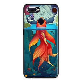 Ốp Lưng in cho Oppo A5s Mẫu Cá Vàng Bơi - Hàng Chính Hãng