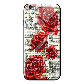 Ốp lưng kính cường lực cho iPhone 6s hoa 1 - Hàng chính hãng