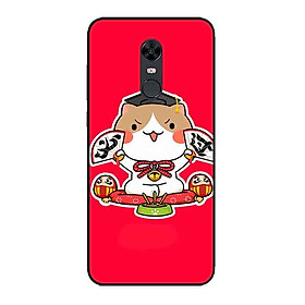 Ốp Lưng in cho Xiaomi Redmi 5 Plus Mẫu Mèo May Mắn 7 - Hàng Chính Hãng