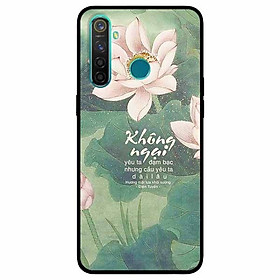 Ốp lưng in cho Realme 5 Pro Mẫu Không Ngại Yêu