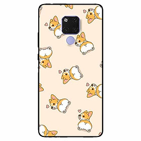 Ốp lưng dành cho Huawei Mate 20 mẫu Cún Corgy Làm Kiểu