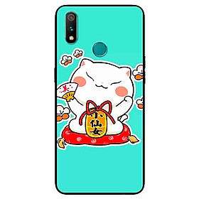 Ốp Lưng in cho Realme 3 Mẫu Mèo May Mắn 5 - Hàng Chính Hãng