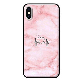Ốp in cho iPhone X Đá Hồng - Hàng chính hãng