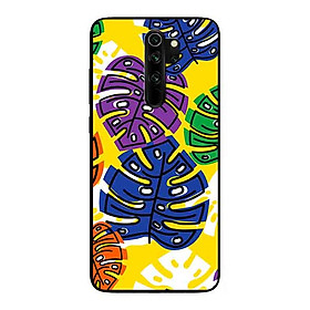 Ốp Lưng in cho Xiaomi Redmi Note 8 Pro Mẫu Họa Tiết Lá - Hàng Chính Hãng