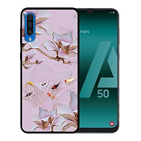 Ốp lưng cho Samsung Galaxy A50  Tranh Hoa Và Cá - Hàng chính hãng