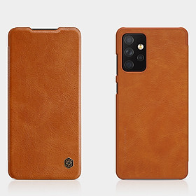 Bao da dành cho Samsung Galaxy A52 hiệu Nillkin Qin (Chất liệu cao cấp, có ngăn đựng thẻ, mặt da siêu mềm mịn) - Hàng chính hãng