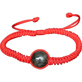 Vòng Tay Kết Dây Hạt Thạch Anh Tóc Xanh Ngọc Quý Gemstones GA32