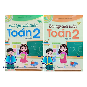 Sách - Combo Bài tập cuối tuần toán 2 - tập 1 + 2 ( kết nối )