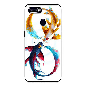Ốp Lưng in cho Oppo A7 Mẫu Cá Chép Xanh Vàng -Hàng Chính Hãng