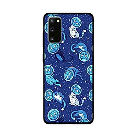 Ốp Lưng Dành Cho Samsung Galaxy S20 mẫu Chú Mèo Ngoài Không Gian - Hàng Chính Hãng
