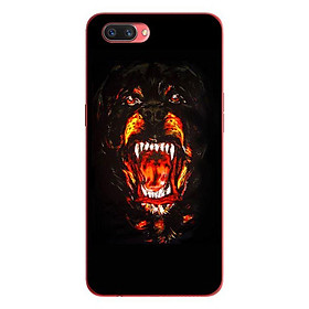 Ốp lưng in cho Oppo Realme C1 mẫu Chó Nền Đen - Hàng chính hãng
