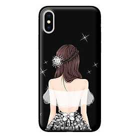 Ốp in cho iPhone XS Cô Gái Áo Trắng - Hàng chính hãng