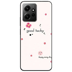 Ốp lưng cho Xiaomi Redmi 12 4G - Redmi Note 12 4G - Redmi Note 12 Pro 4G - 12 Pro 5G - Good Lucky Hồng - Hàng Chính Hãng