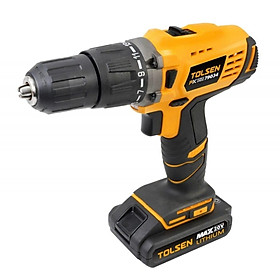 MÁY KHOAN PIN 20V ( CÔNG NGHIỆP ) CÓ BÚA TOLSEN 79034 - HÀNG CHÍNH HÃNG
