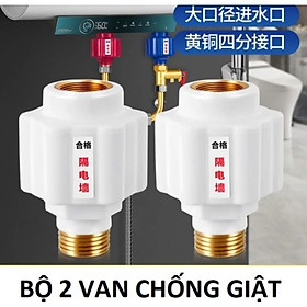 Bộ 2 Cái Van Chống Giật Bình Nóng Lạnh – Zen Đồng Chịu Nhiệt, Chống Rò Điện Hiệu Quả, Loại Tốt