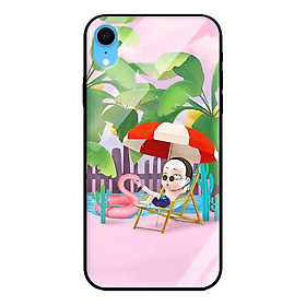 Ốp kính cường lực cho iPhone XR Cương Thi Nghỉ Mát - Hàng chính hãng