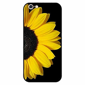 Ốp lưng in cho Iphone 6/ 6s Hoa Hướng Dương Nền Đen