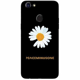 Ốp lưng in cho Oppo F5 Youth Mẫu Cúc To Nền Đen