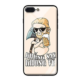 Ốp lưng kính cường lực cho iPhone 7 Plus Thor Uống Bia - Hàng chính hãng