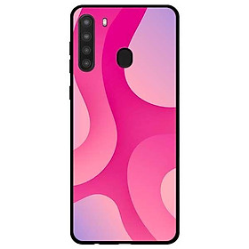 Ốp lưng dành cho Samsung Galaxy A21 mẫu Họa Tiết Đỏ Cam