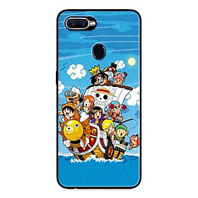 Ốp Lưng in cho Realme 2 Pro Mẫu Hải Tặc Mũ Rơm Nền Xanh - Hàng Chính Hãng