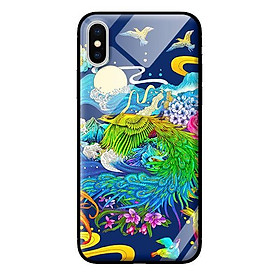 Ốp kính cường lực cho iPhone X Phượng Hoàng Xanh - Hàng chính hãng