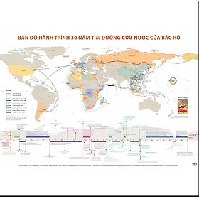 BẢN ĐỒ HÀNH TRÌNH 30 NĂM TÌM ĐƯỜNG CỨU NƯỚC CỦA BÁC HỒ (Phiên Bản 2025)
