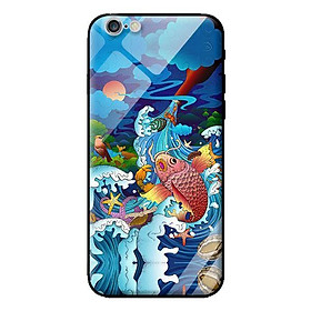 Ốp kính cường lực cho iPhone 6s Plus Mưa Cá Chép - Hàng chính hãng