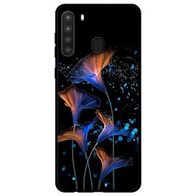 Ốp lưng dành cho Samsung Galaxy A21 mẫu Hoa Đêm Cam