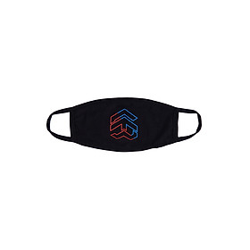 Khẩu Trang 5THEWAY Đen aka 5THEWAY /two-tone line/ BIG LOGO MASK in BLACK
