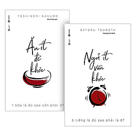 Sách - Ăn Ít Để Khỏe + Ngủ Ít Vẫn Khỏe - Thái Hà Books