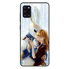 Ốp lưng dành cho Samsung A31 mẫu Thỏ Và Cô Gái