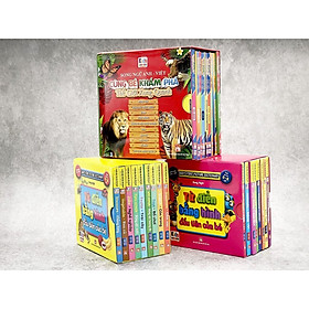 Sách - Từ Điển Bằng Hình Đầu Tiên Của Bé + Cùng Bé Khám Phá Thế Giới Xung Quanh - Combo 3 Boxset - Việt Thư