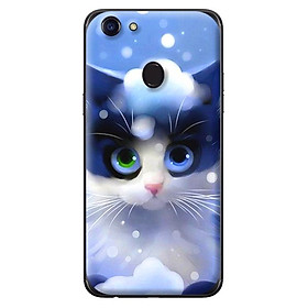 Ốp in cho Oppo F7 MÈO TUYẾT 1 - Hàng chính hãng