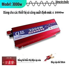 Bộ Kích Điện Inverter 12V-220V 3000W Sóng Sin Chuẩn – Chạy Ổn Định, Siêu Bền ,Loại Xịn Cao Cấp, đèn trang trí