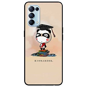 Ốp lưng dành cho Oppo Reno 5 mẫu Gấu Trúc Tốt Nghiệp