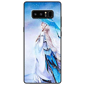 Ốp lưng in cho Samsung Note 8 Mẫu Cô Gái Cầm Dù