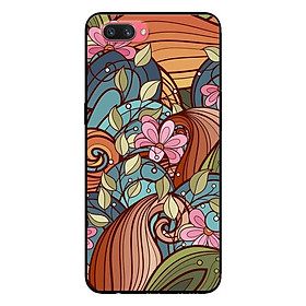 Ốp Lưng in cho Oppo A3s - Realme C1 Mẫu Họa Tiết Nền Lá - Hàng Chính Hãng