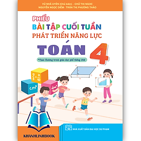Sách - Phiếu bài tập cuối tuần phát triển năng lực Toán 4 ( Kết Nối )