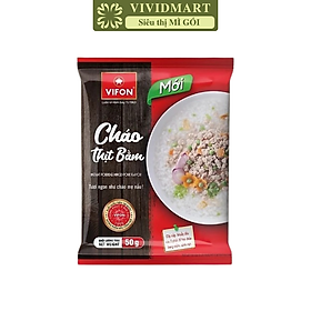 VIFON - Cháo Vifon 50g hương vị Thịt bằm, Cháo Thịt bằm Vifon Cháo ăn liền Vifon, Cháo Vifon gói nhỏ (50g/gói)