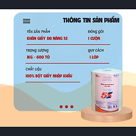 Cuộn Khăn Giấy Lau Chén Dĩa Đa Năng 1kg Thấm Hút Dầu Dùng Một Lần Màu Ngẫu Nhiên