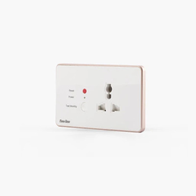Ổ cắm chống giật âm tường OCAT01 1C/16A - Trắng