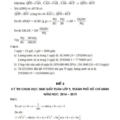 Siêu Tư Duy Luyện Đề Chuẩn Bị Kỳ Thi Học Sinh Giỏi Toán 9 - KV
