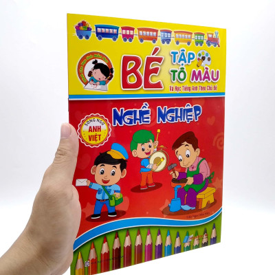 Bé Tập Tô Màu Và Học Tiếng Anh Theo Chủ Đề - Nghề Nghiệp