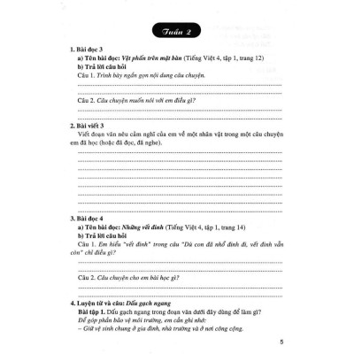 Sách - Vở Bài Tập Cuối Tuần Tiếng Việt Lớp 4 - Dùng Kèm SGK Cánh Diều - Hồng Ân