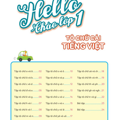 Hello Chào Lớp 1 - Tô Chữ Cái Tiếng Việt