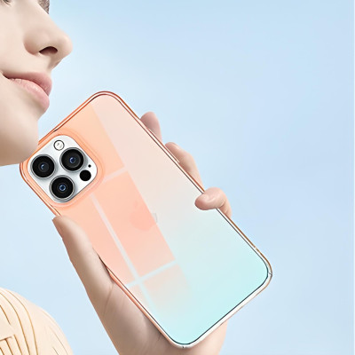 Ốp lưng chống sốc đổi màu cho iPhone 13 Pro hiệu Memumi Rainbow Iridescent Case thiết kế mặt lưng đổi màu theo góc nhìn, chống sốc cực tốt, chất liệu cao cấp - hàng nhập khẩu