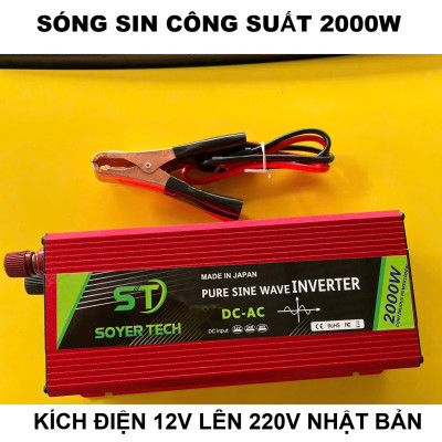 Bộ Kích Điện Sóng Sin Chuẩn 12V-220V – 2000W Nhật Bản Inverter , Loại Xịn, Siêu Bền, ĐÈN TRANG TRÍ