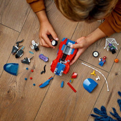 Đồ Chơi Lắp Ráp Mô Hình Siêu Xe Của Người Nhện - Spider-Man Race Car & Venom Green Goblin - Lego Superheroes 76279 (227 Mảnh Ghép)