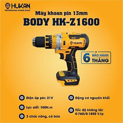 MÁY KHOAN PIN 100NM HK-Z1600 HUKAN (2 PIN+ 1 SẠC ) - HÀNG CHÍNH HÃNG